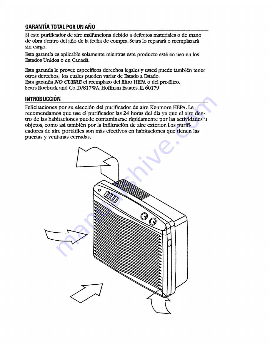 Kenmore 152.83250 Owner'S Manual Download Page 10