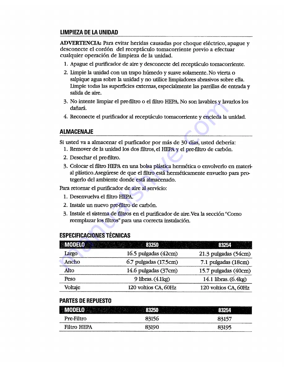 Kenmore 152.83250 Owner'S Manual Download Page 13