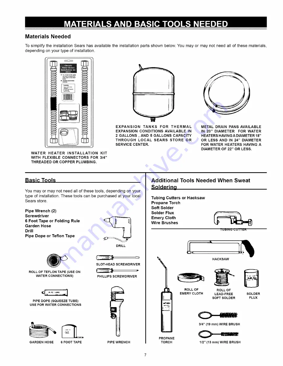 Kenmore 153.321344 Use & Care Manual Download Page 7