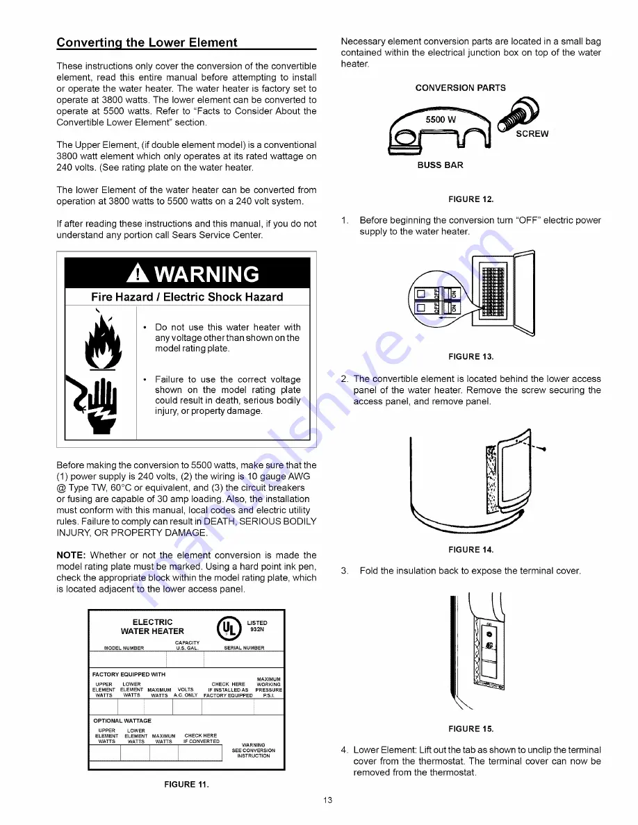 Kenmore 153.321344 Use & Care Manual Download Page 13