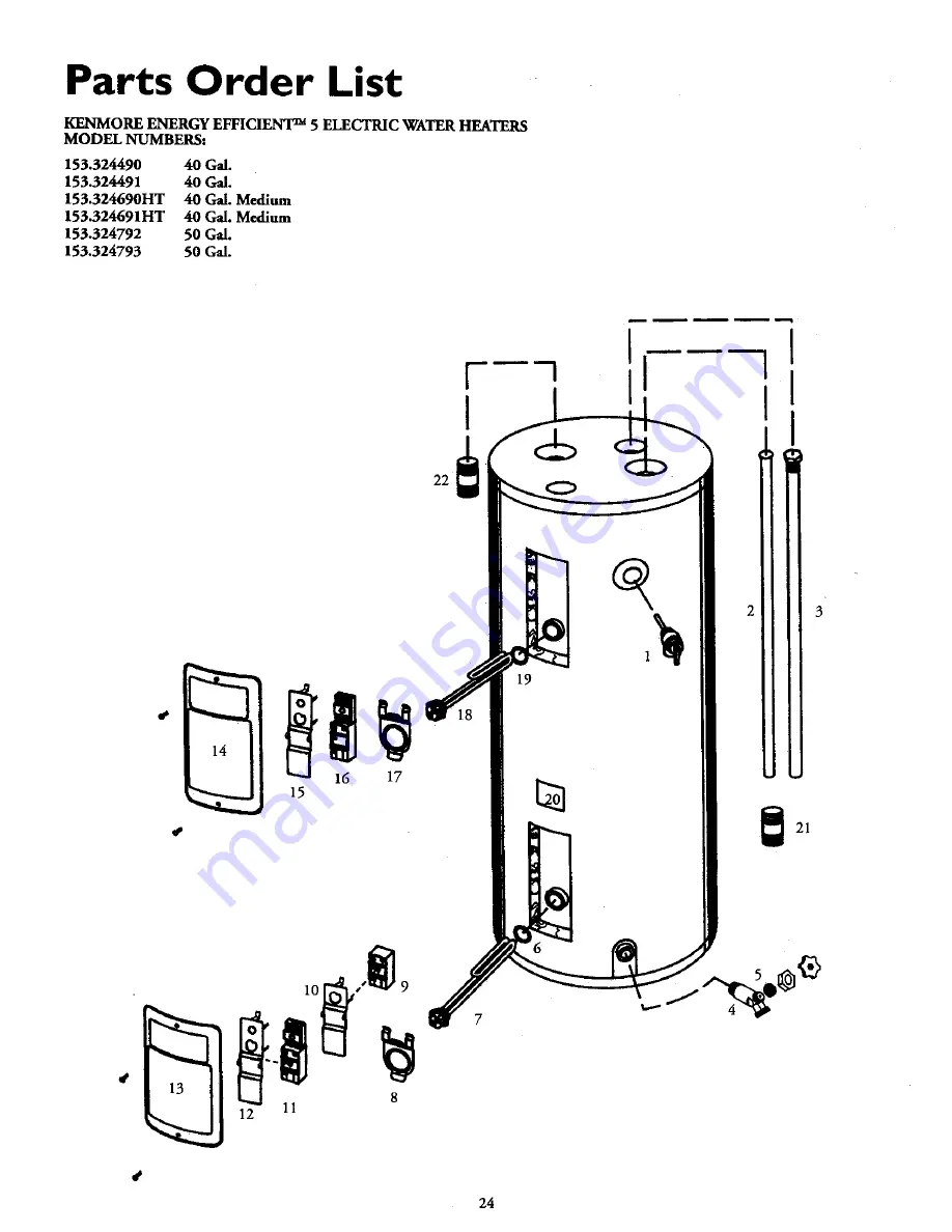 Kenmore 153.324190 Скачать руководство пользователя страница 24