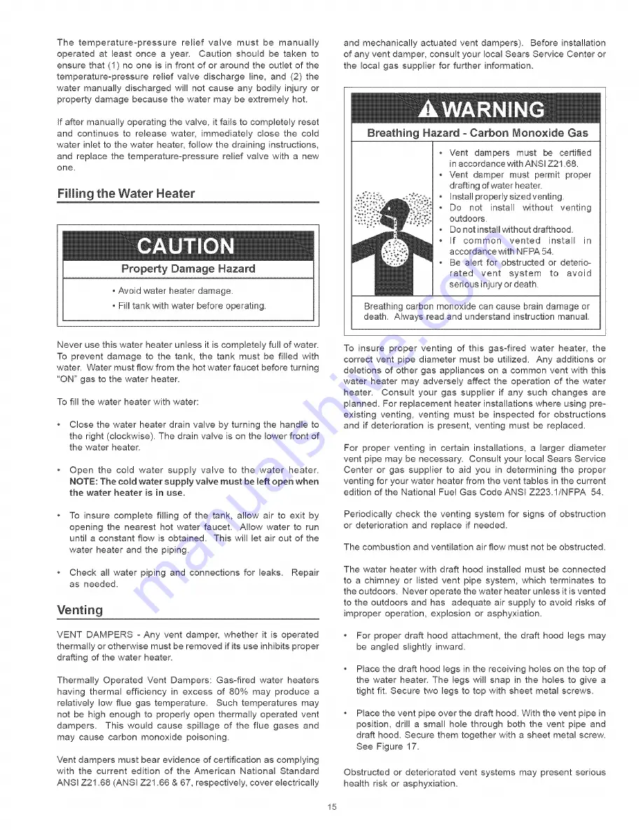 Kenmore 153.331444 Owner'S Manual Download Page 15