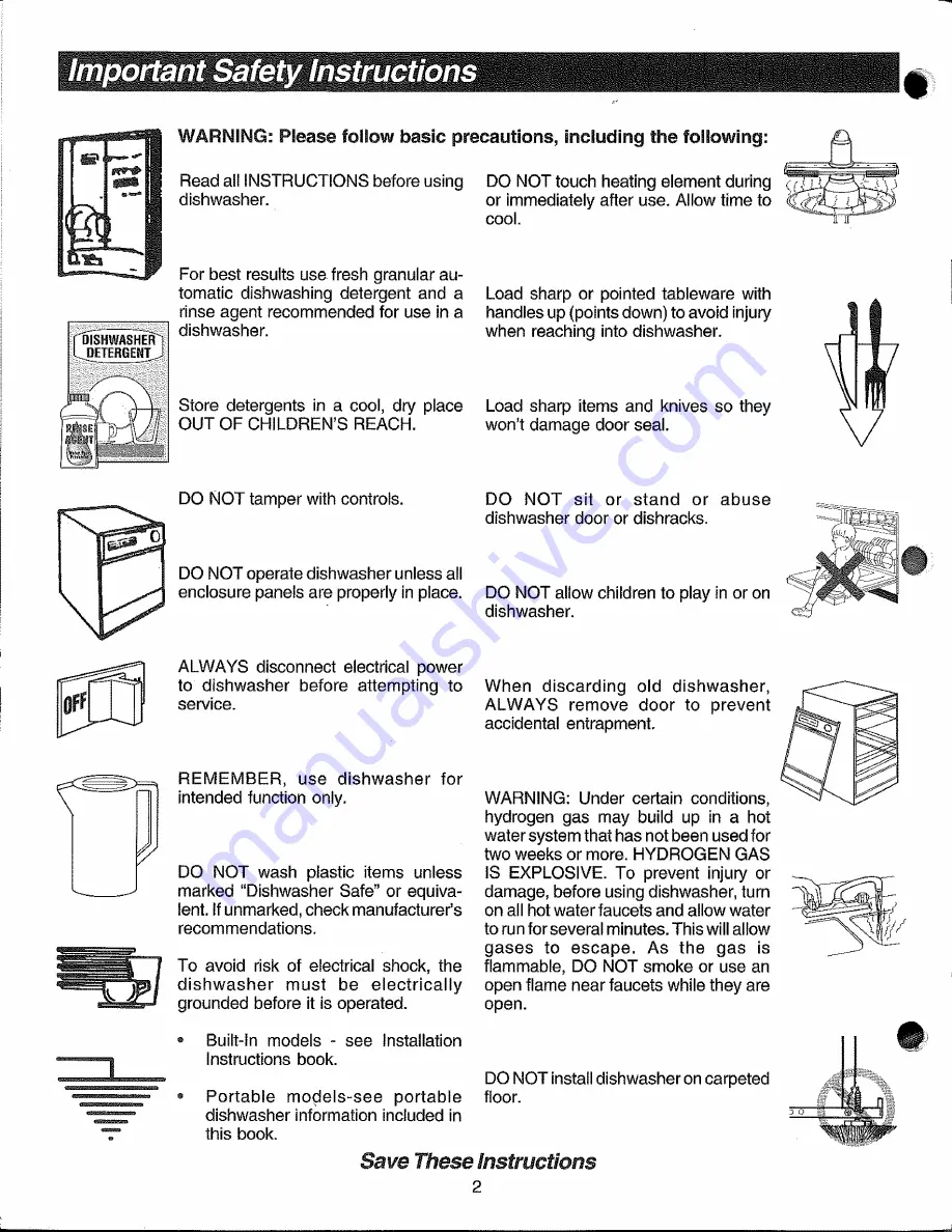 Kenmore 154092901B Guide Instructions Manual Download Page 2