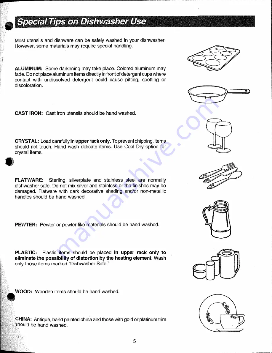 Kenmore 154092901B Guide Скачать руководство пользователя страница 5