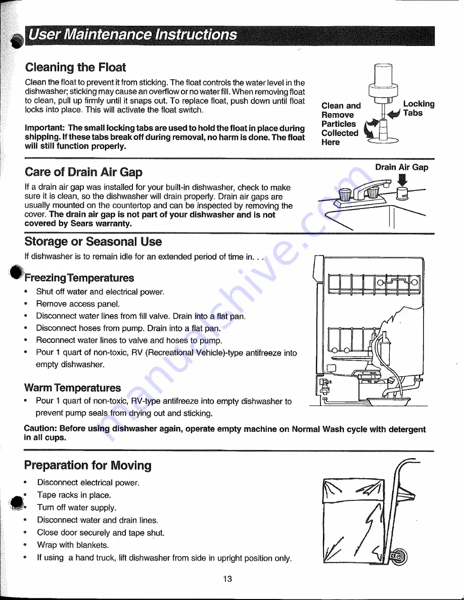 Kenmore 154092901B Guide Instructions Manual Download Page 13