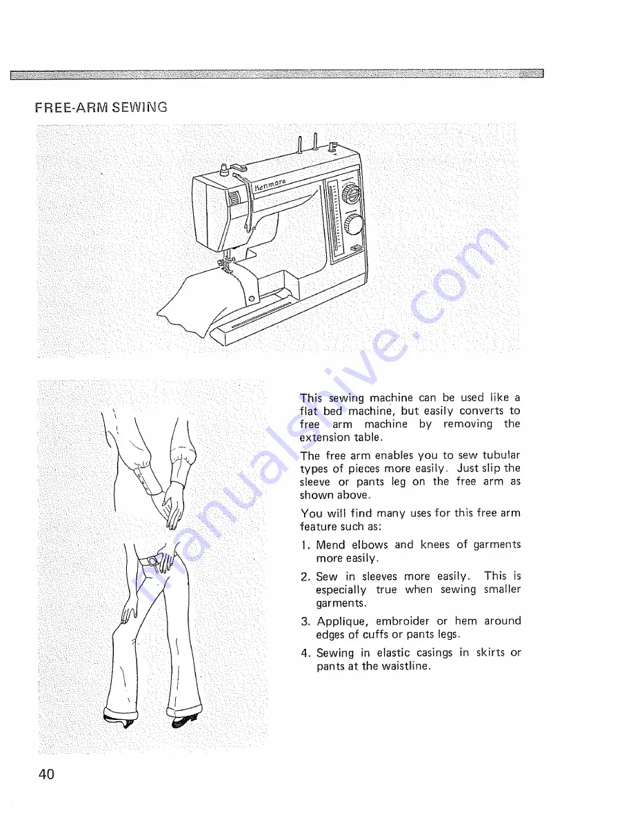 Kenmore 16951 Owner'S Manual Download Page 42