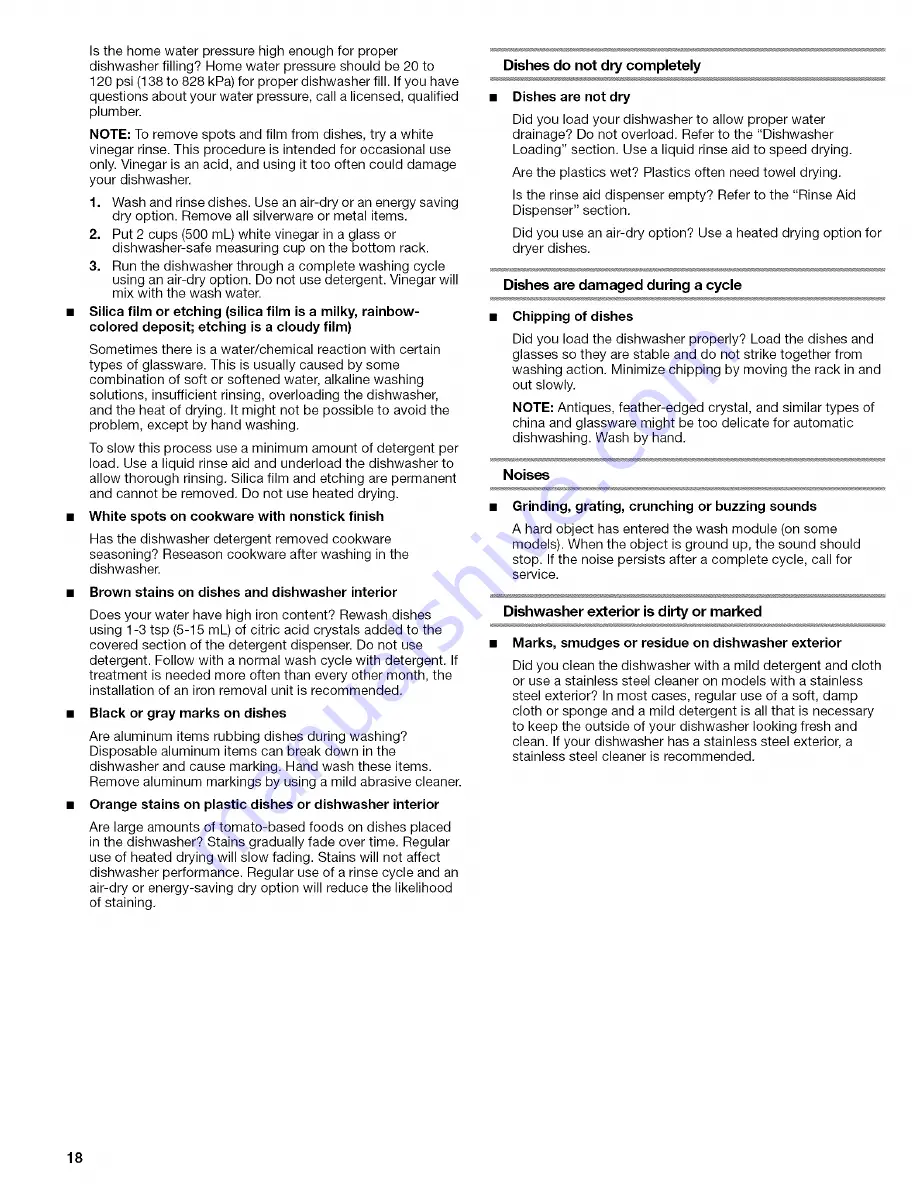 Kenmore 1771 Use & Care Manual Download Page 18