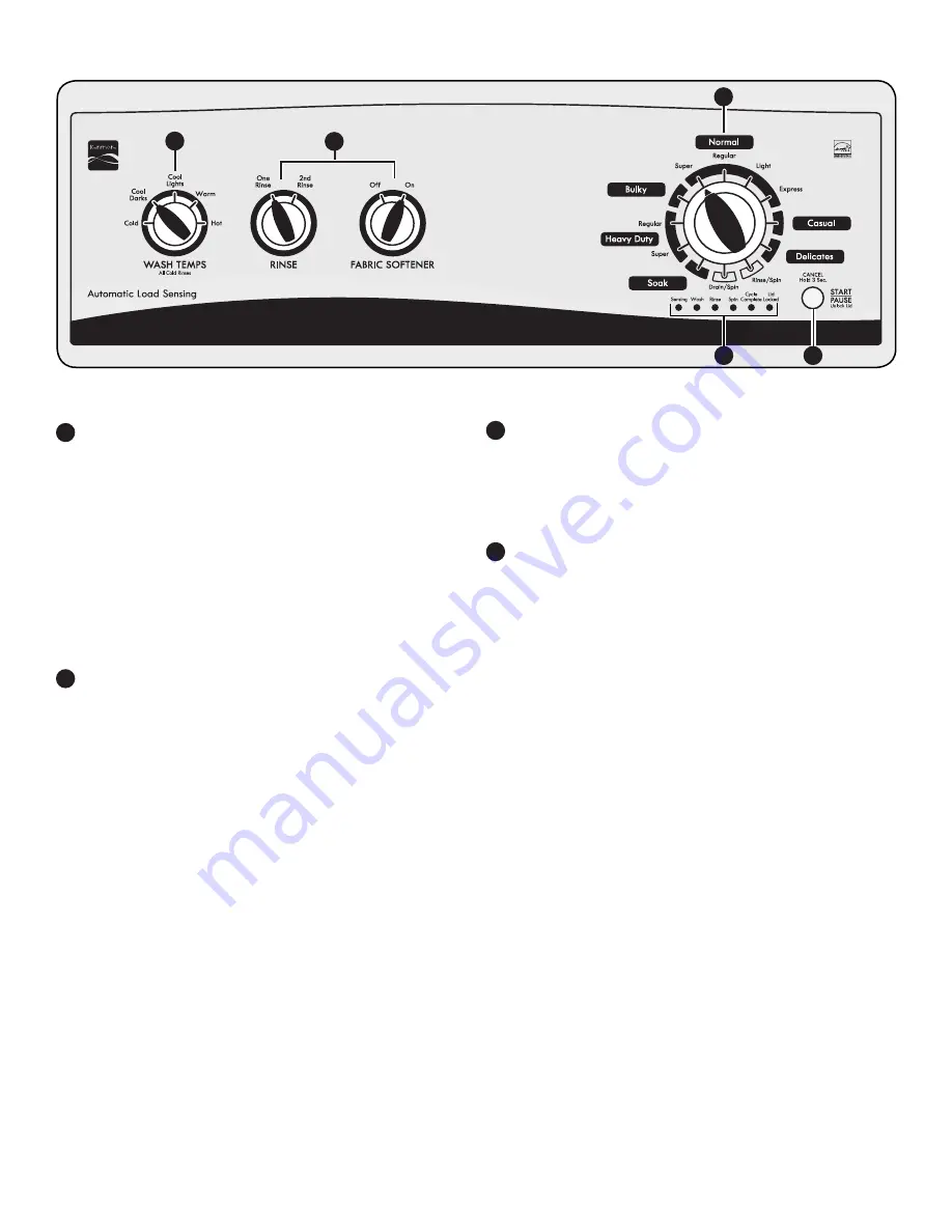 Kenmore 2125 Series Скачать руководство пользователя страница 19