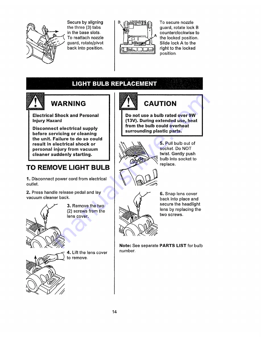 Kenmore 216.37000 Owner'S Manual Download Page 14