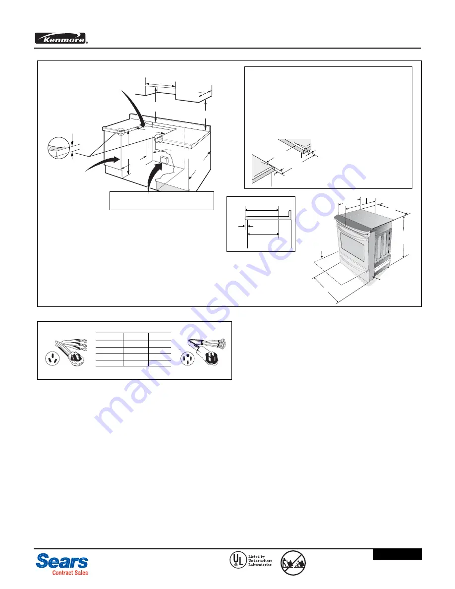 Kenmore 22-46262 Specification Download Page 2