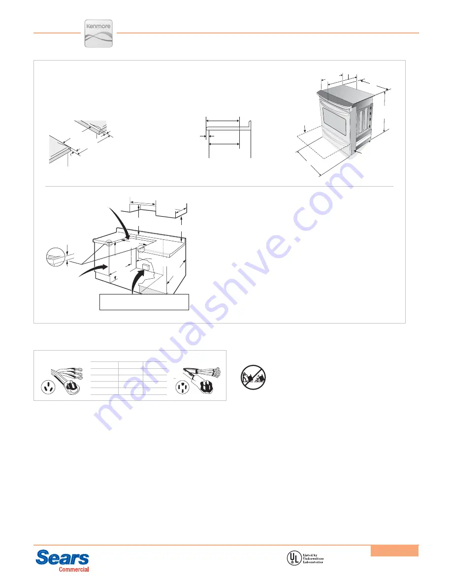 Kenmore 22-46762 Specifications Download Page 2