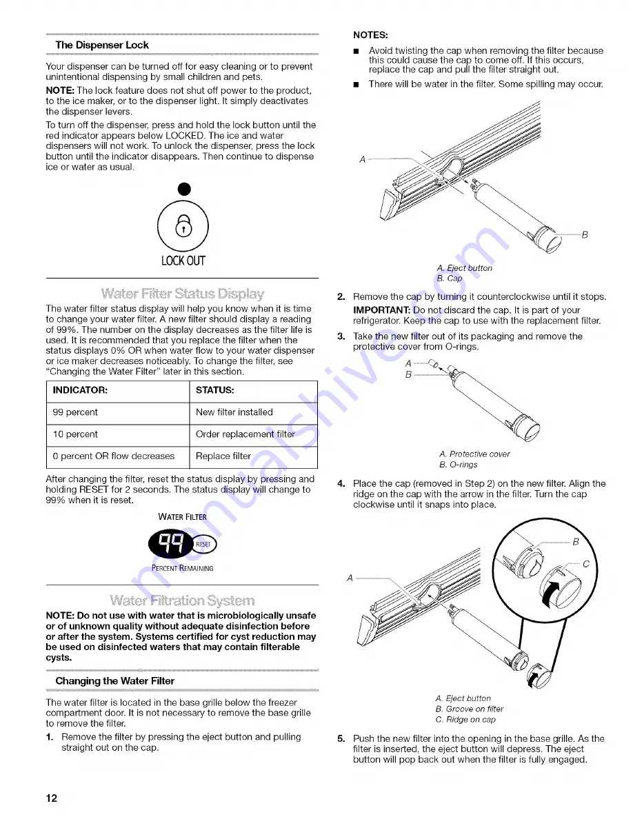 Kenmore 2305761A User Manual Download Page 12