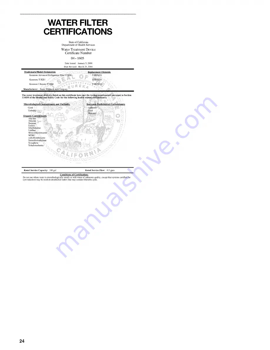 Kenmore 2305761A User Manual Download Page 24