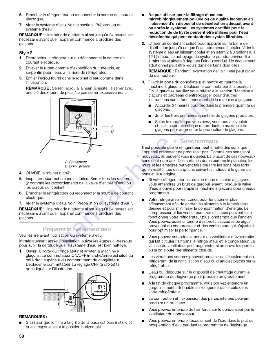 Kenmore 2305761A Скачать руководство пользователя страница 58