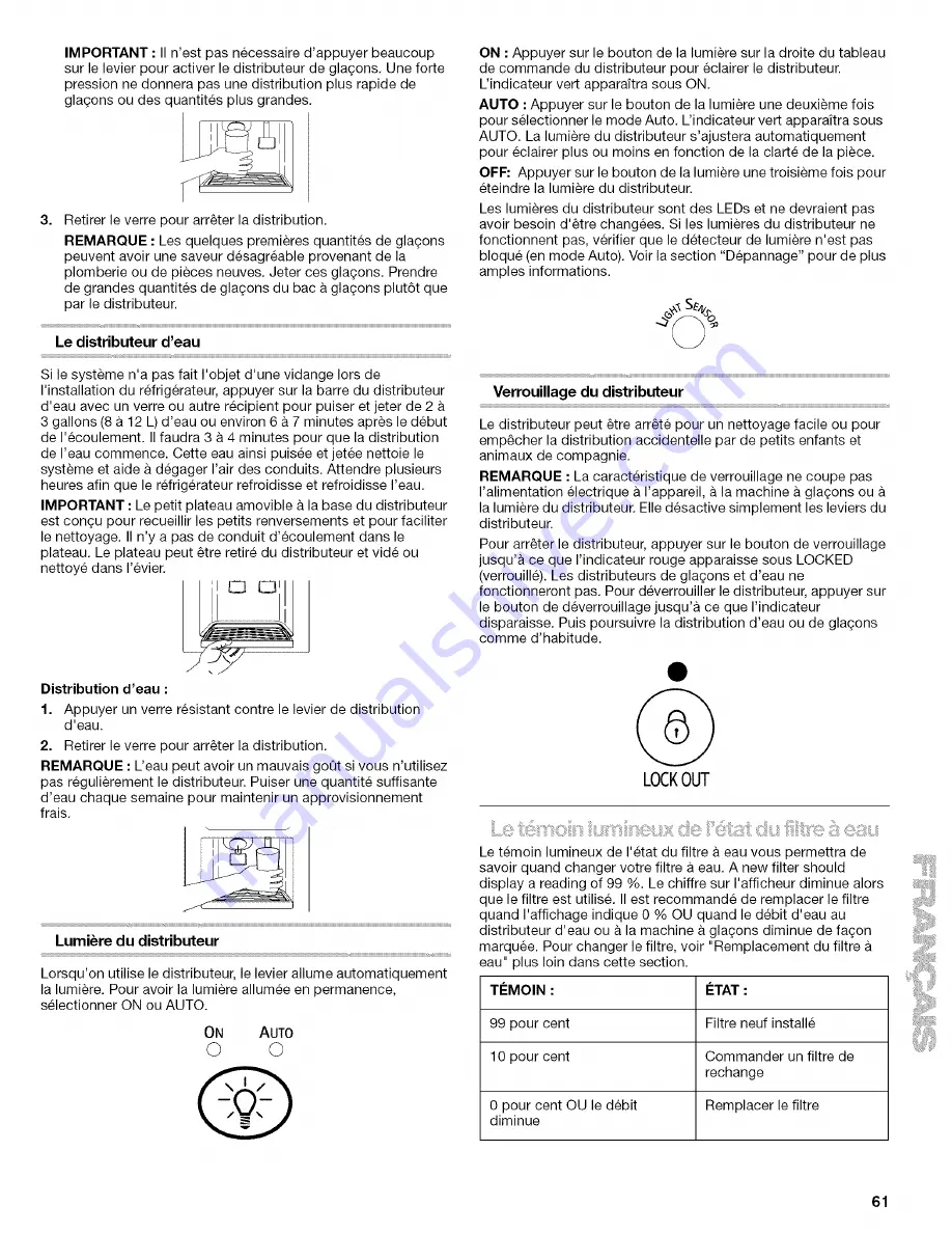 Kenmore 2305761A Скачать руководство пользователя страница 61