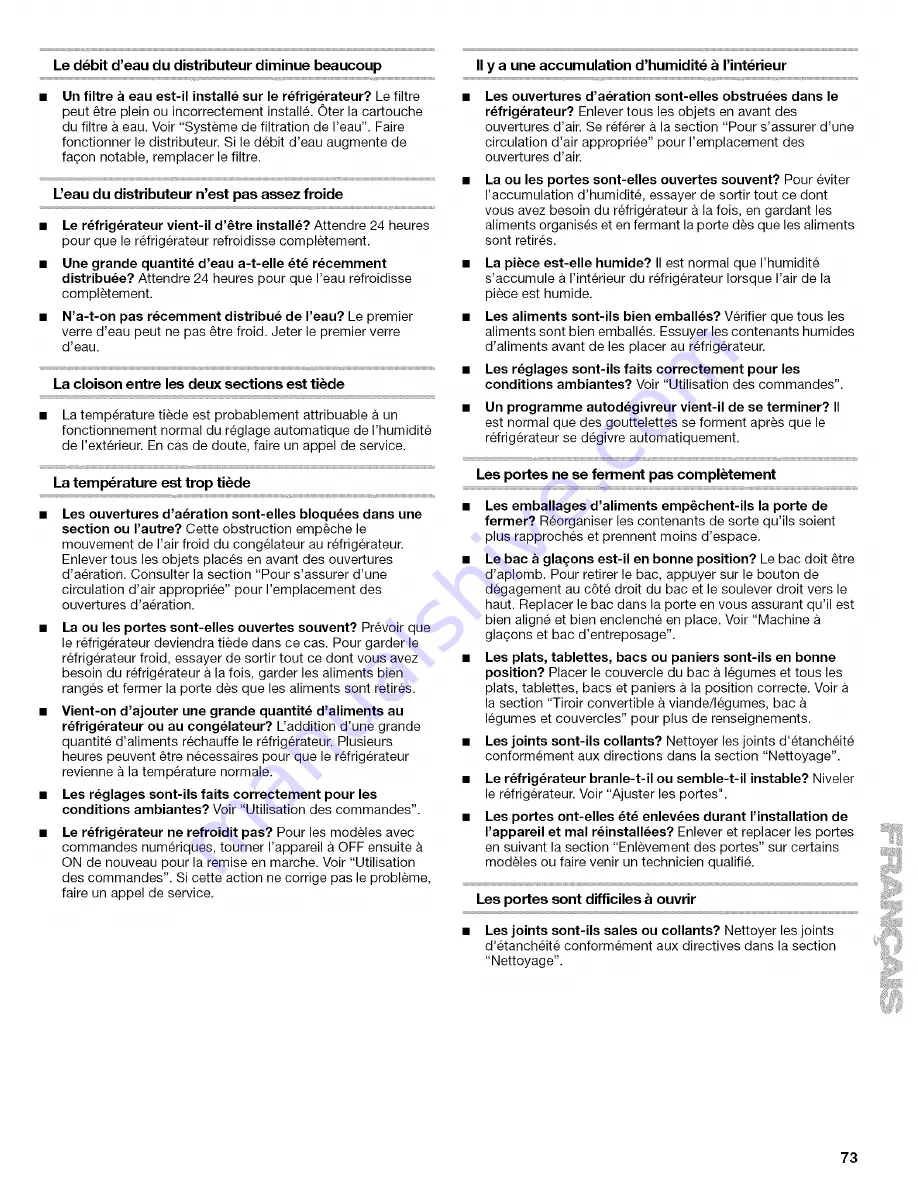 Kenmore 2305761A User Manual Download Page 73