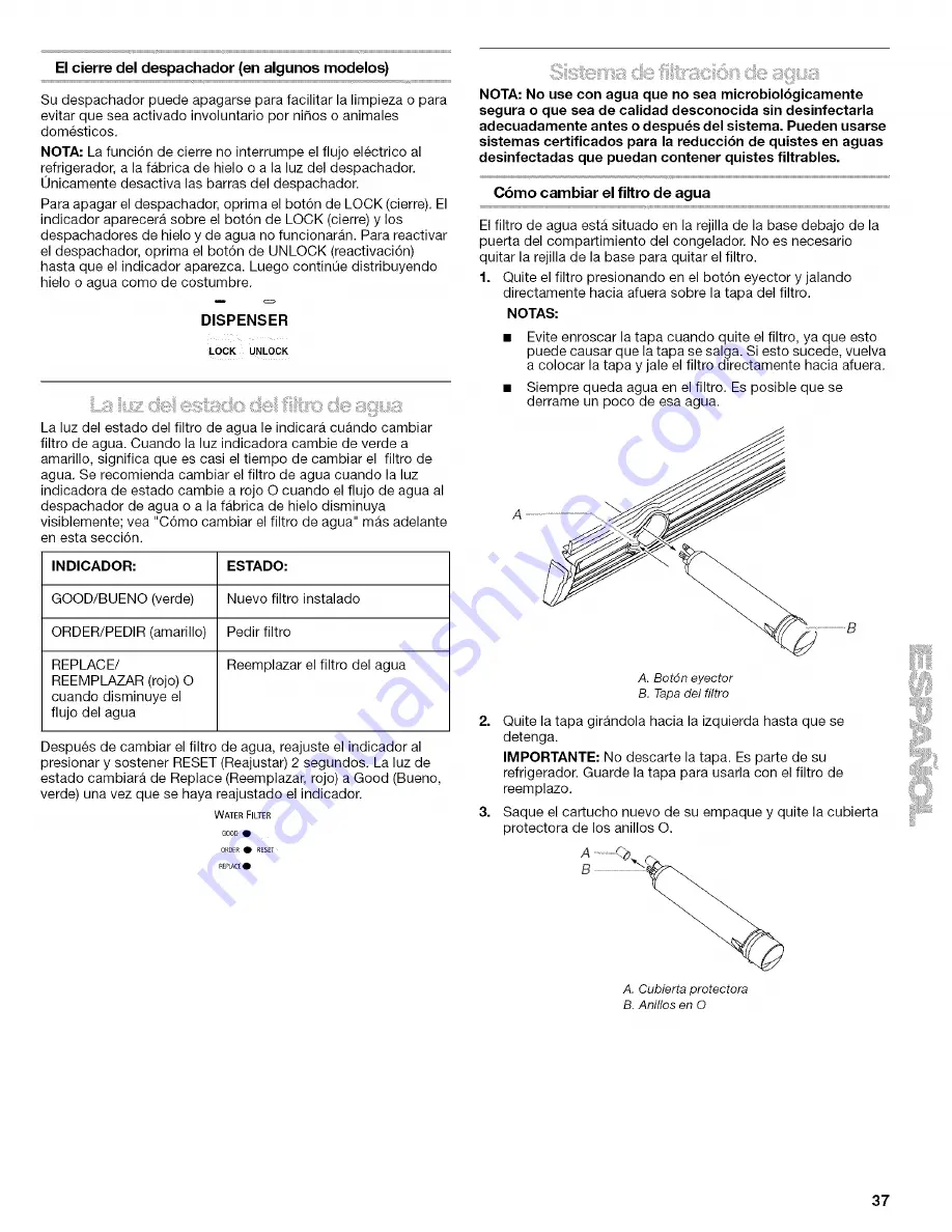 Kenmore 2305762A Скачать руководство пользователя страница 37