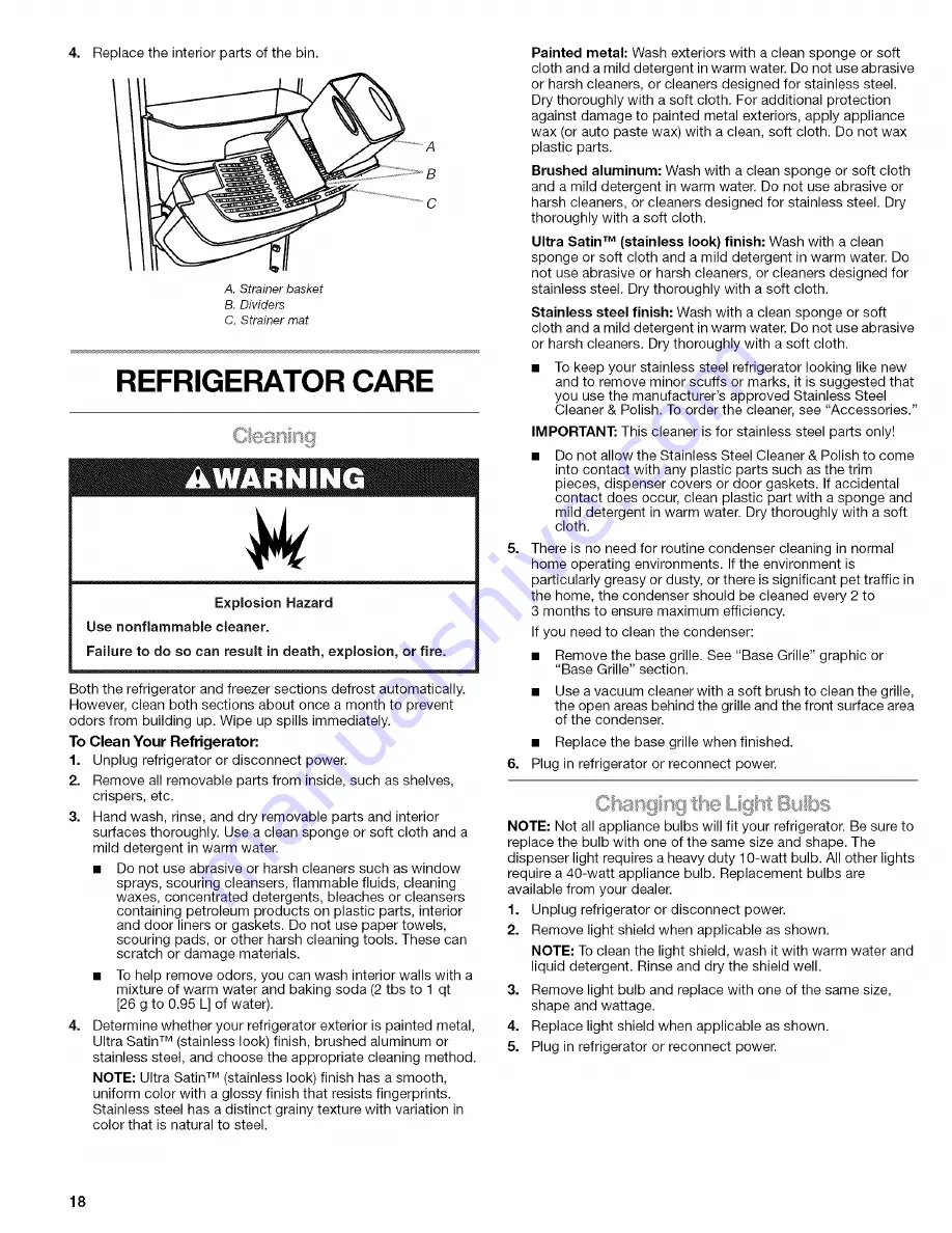 Kenmore 2315481 Use & Care Manual Download Page 18