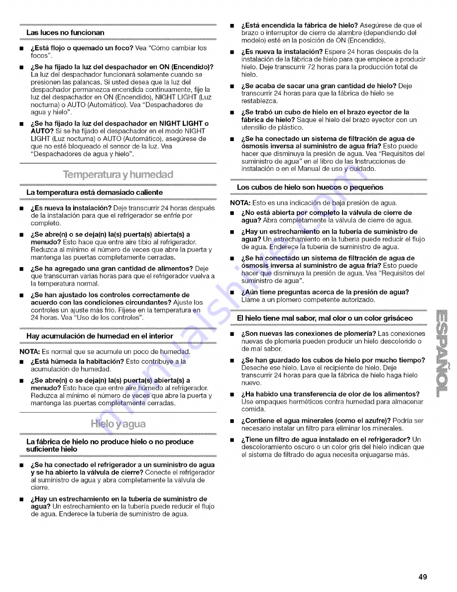 Kenmore 2315481 Use & Care Manual Download Page 49