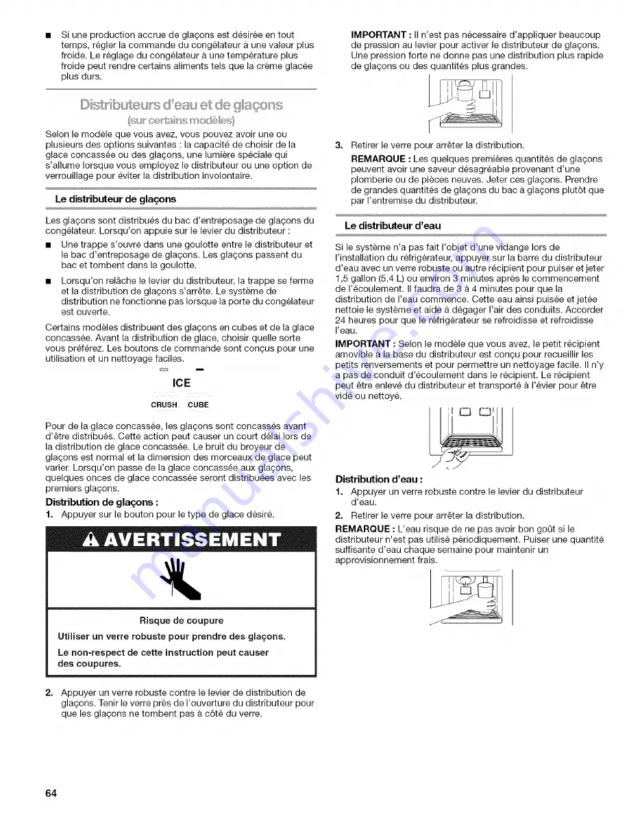 Kenmore 2315481 Use & Care Manual Download Page 64