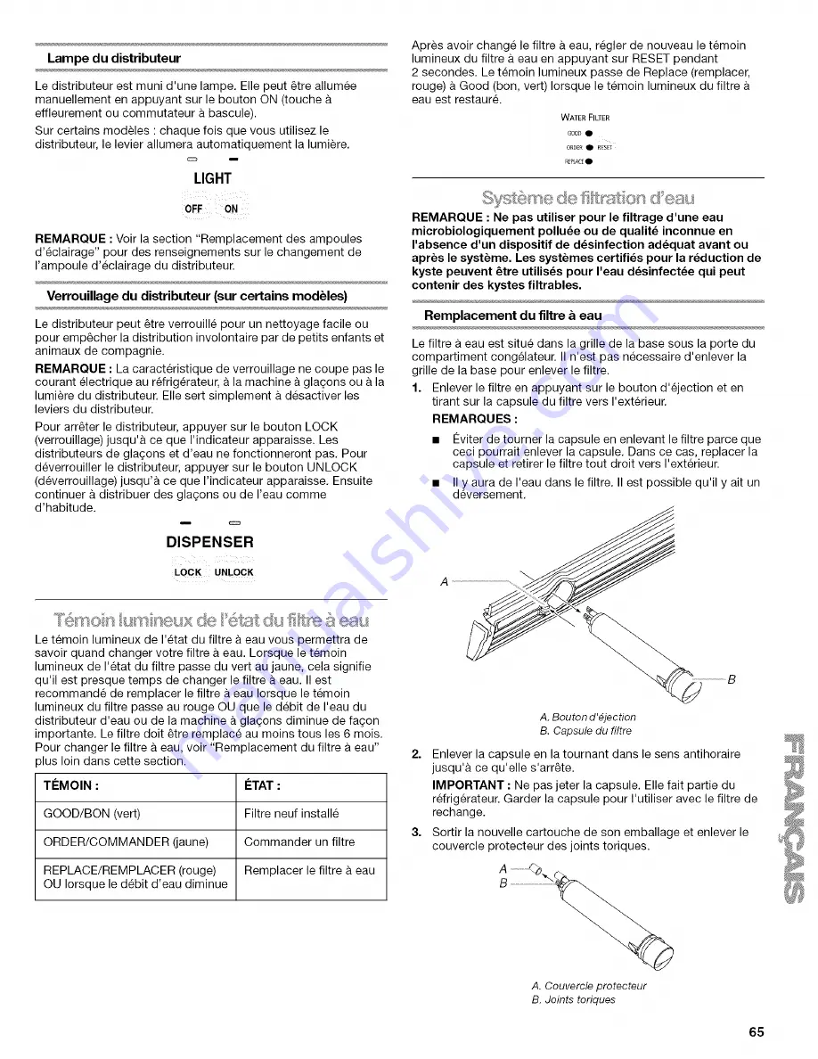 Kenmore 2315481 Use & Care Manual Download Page 65