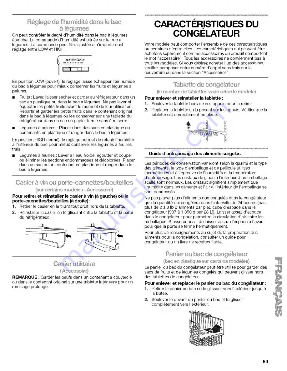 Kenmore 2315481 Use & Care Manual Download Page 69