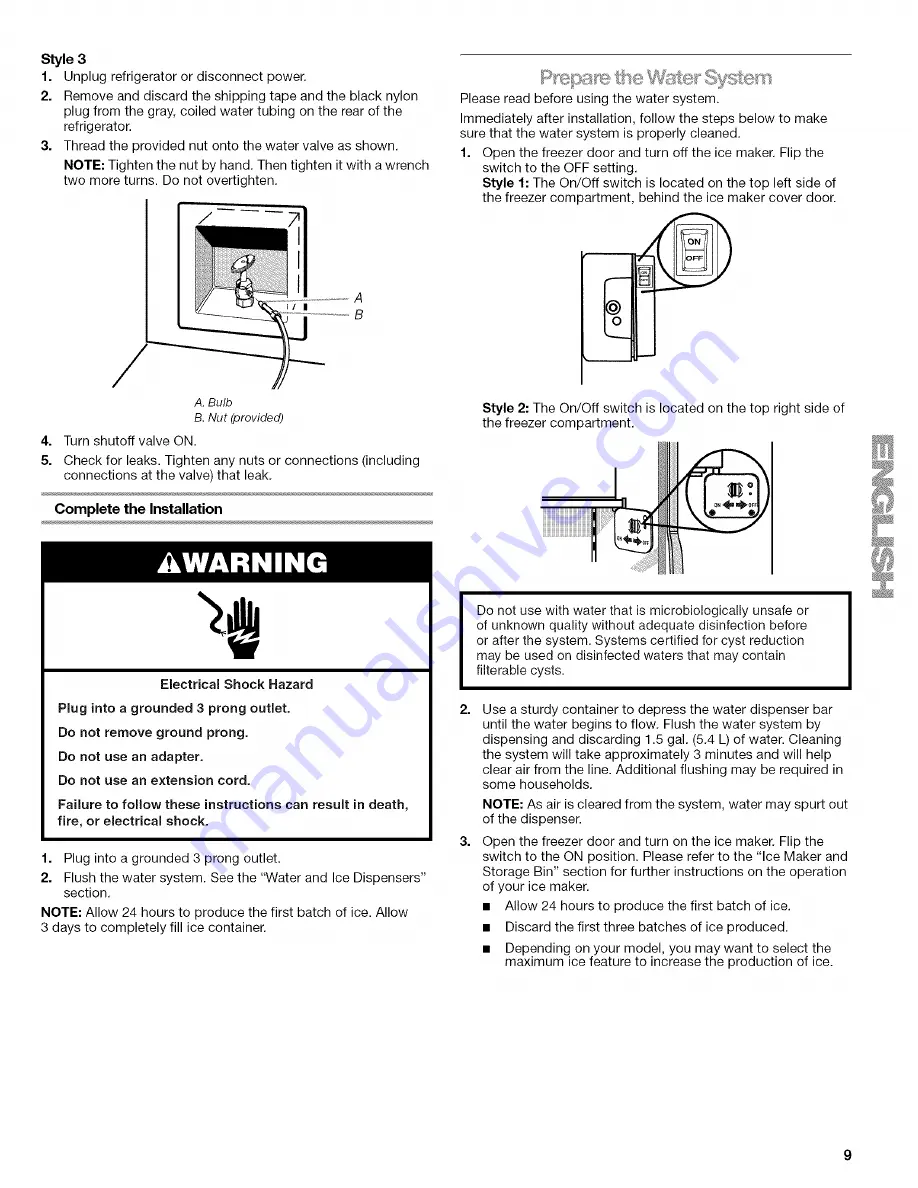 Kenmore 2318589 Скачать руководство пользователя страница 9