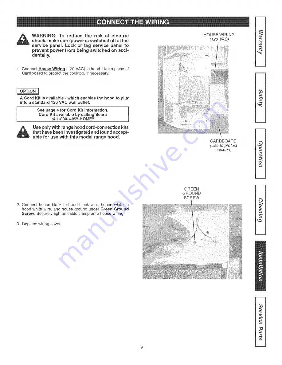 Kenmore 233.52052002 Use & Care Manual Download Page 9