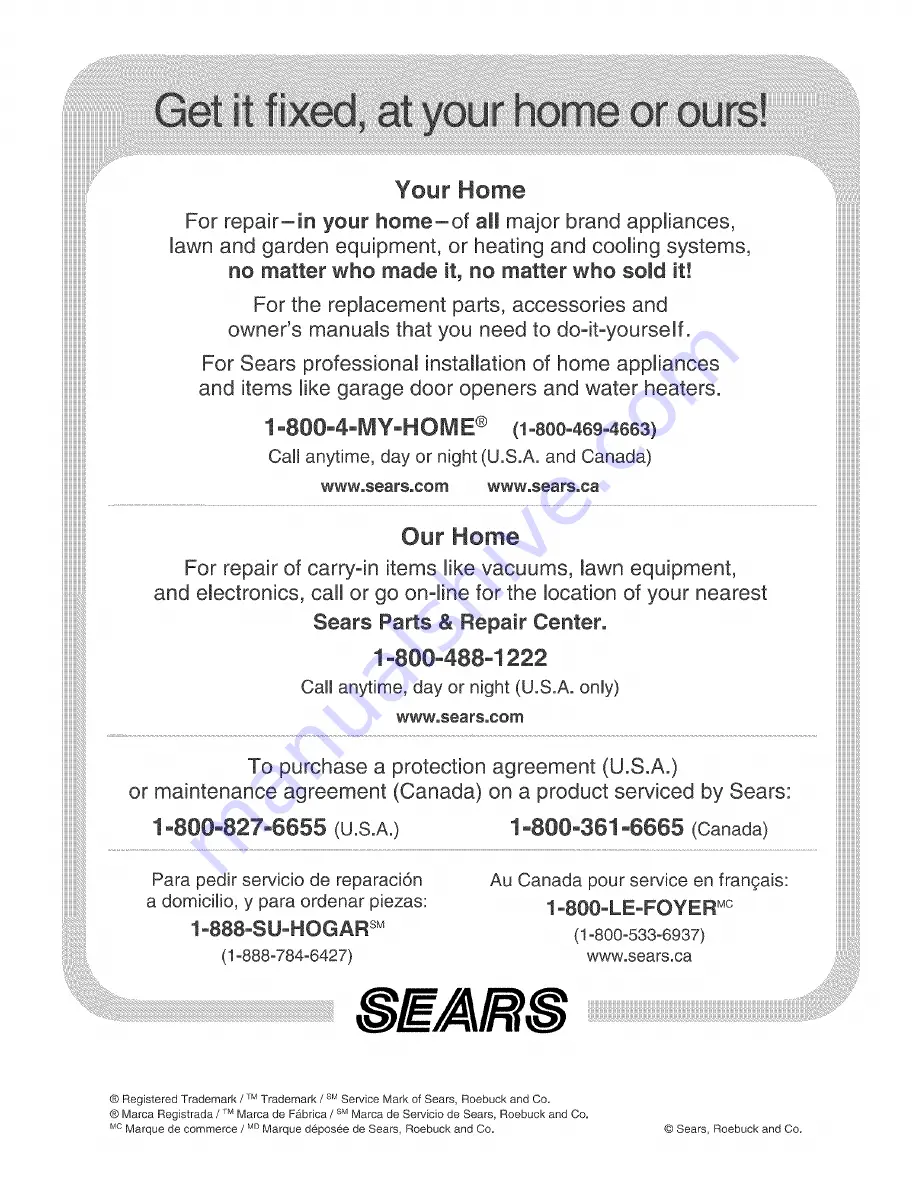 Kenmore 233.52052002 Use & Care Manual Download Page 24