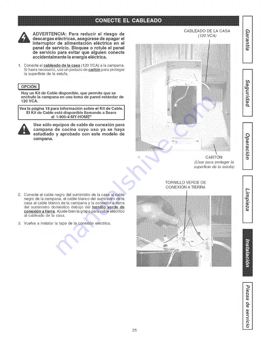 Kenmore 233.52340590 Use & Care Manual Download Page 25