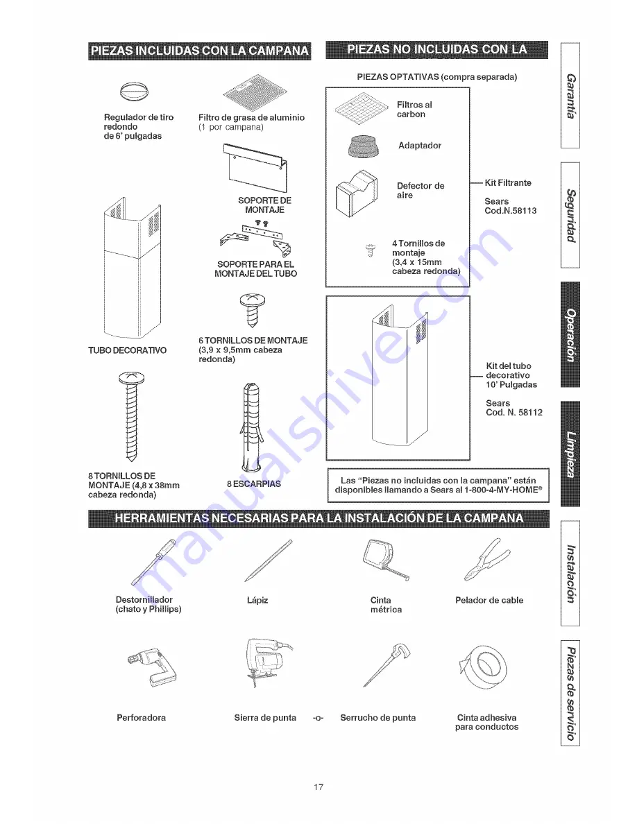 Kenmore 233.54363200 Скачать руководство пользователя страница 17