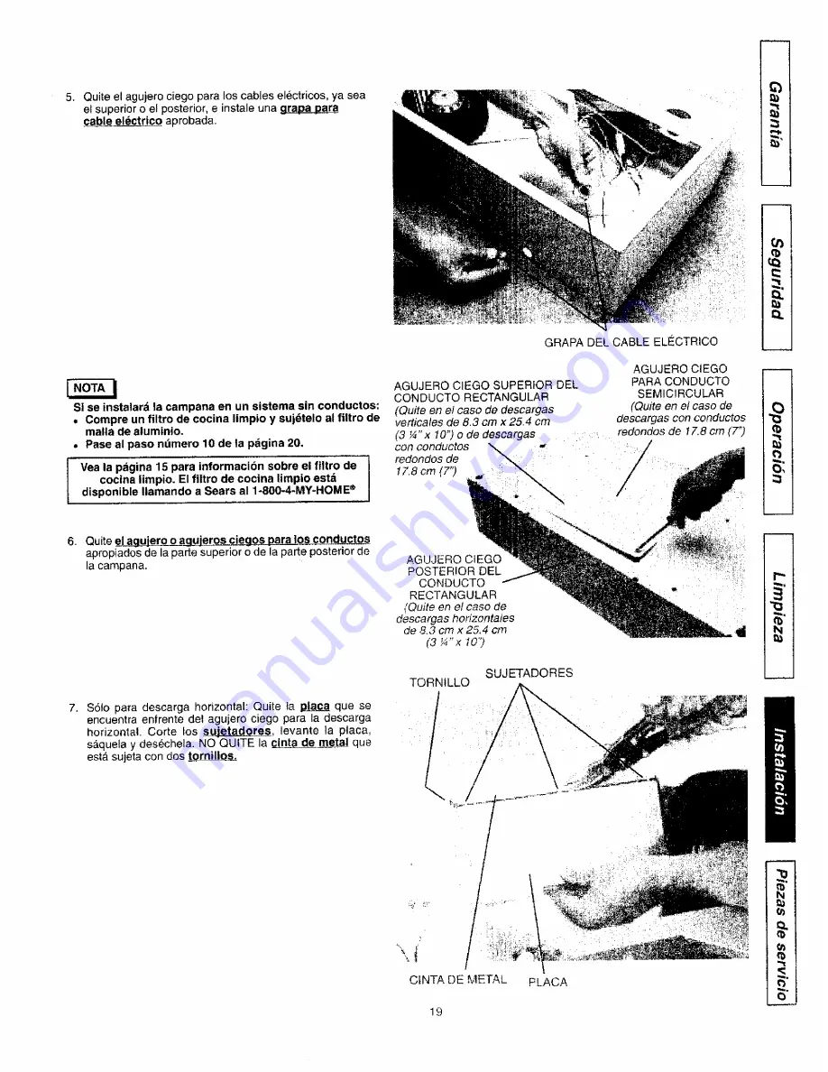 Kenmore 233.55012000 Use & Care Manual Download Page 19