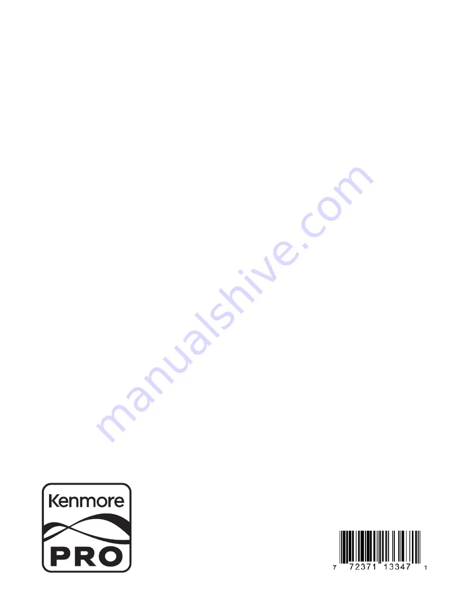 Kenmore 233.56033, 233.56043 Use And Care/Installation Manual Download Page 1