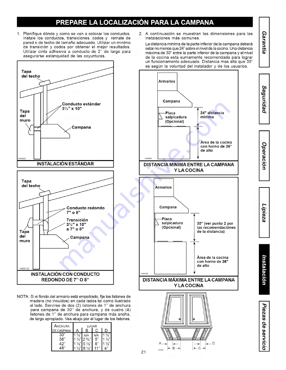 Kenmore 233.57800890 Use & Care / Installation Manual Download Page 21