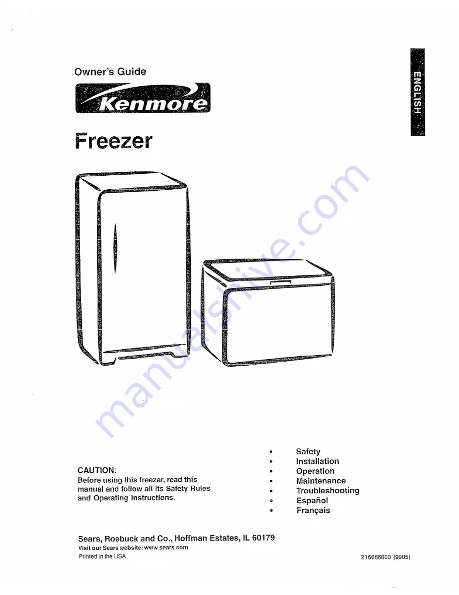 Kenmore 253. Series Скачать руководство пользователя страница 1