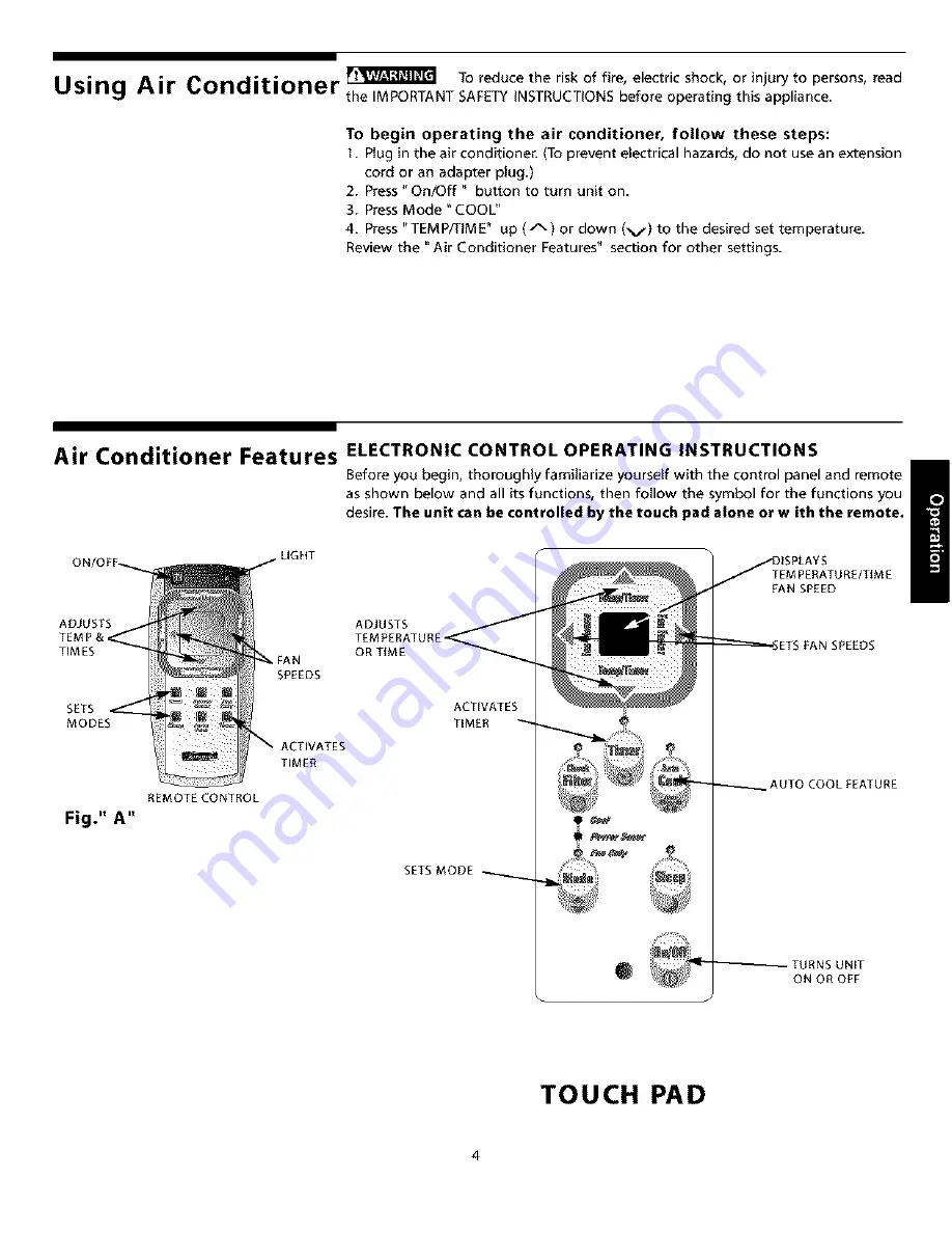 Kenmore 25374131402 Owner'S Manual Download Page 4