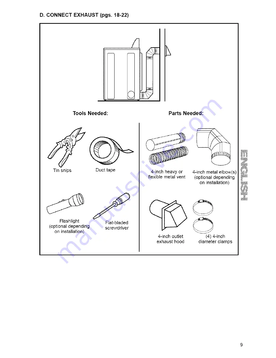 Kenmore 27-INCH WIDE ELECTRIC DRYERS Скачать руководство пользователя страница 9