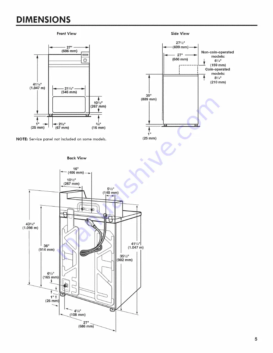 Kenmore 27122310, 2992310 Скачать руководство пользователя страница 5