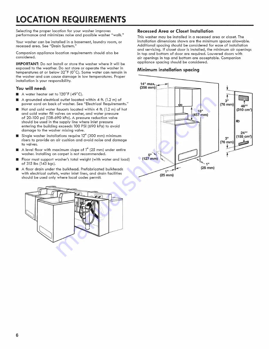 Kenmore 27122310, 2992310 Скачать руководство пользователя страница 6