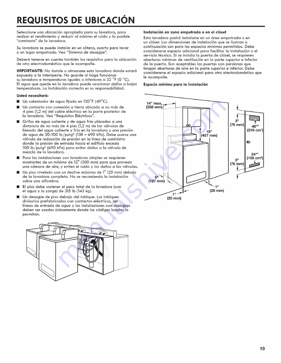 Kenmore 27122310, 2992310 Скачать руководство пользователя страница 19