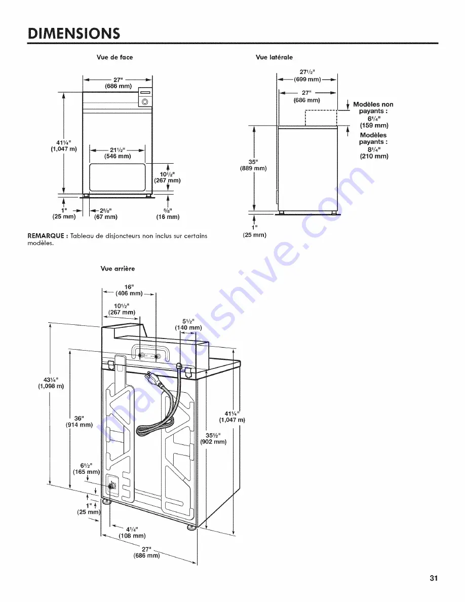 Kenmore 27122310, 2992310 Скачать руководство пользователя страница 31