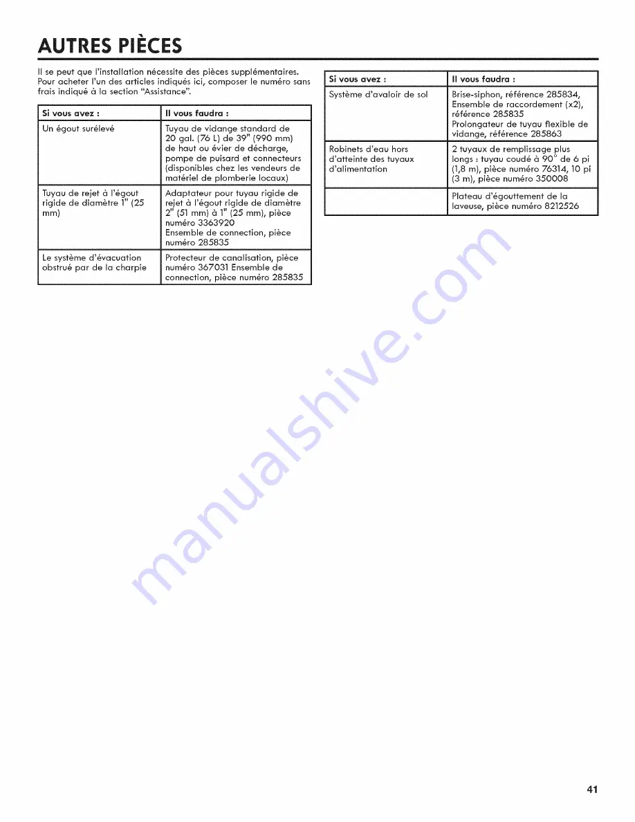 Kenmore 27122310, 2992310 Скачать руководство пользователя страница 41