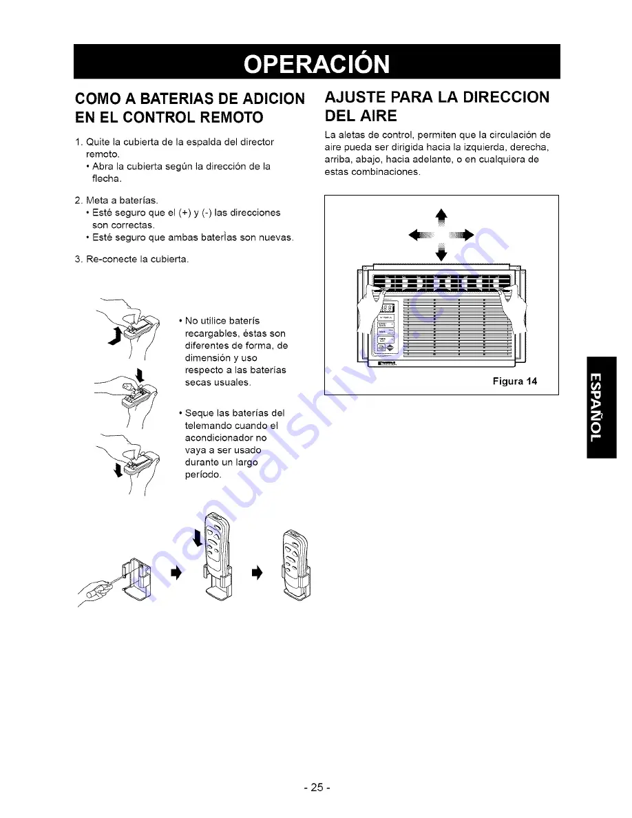 Kenmore 300 BTU Single Room Air Conditioner Owner'S Manual Download Page 25