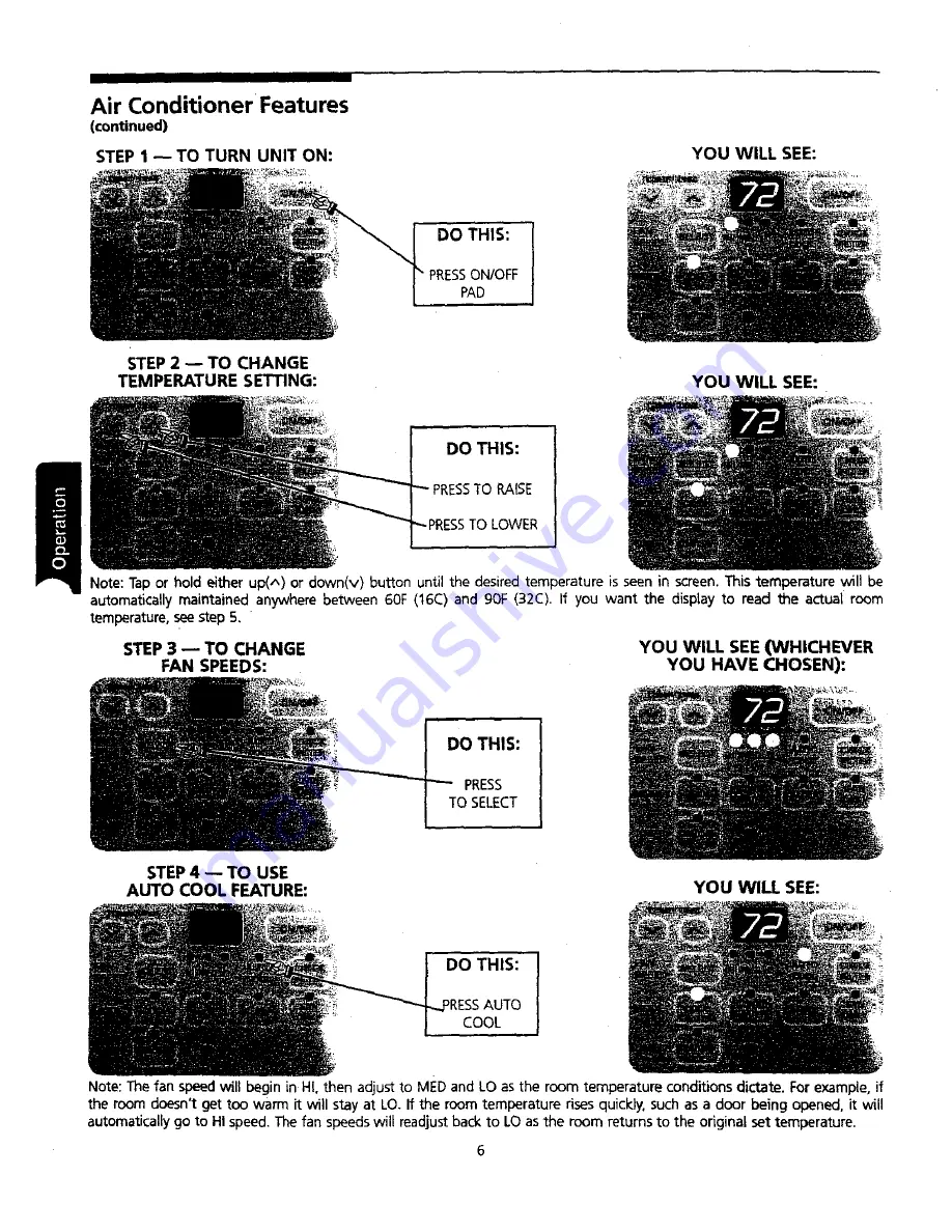 Kenmore 309000845 Owner'S Manual Download Page 6