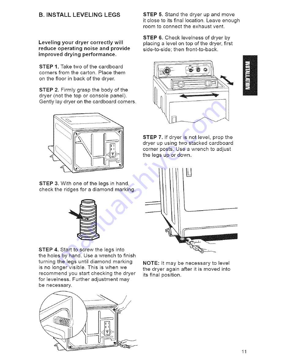 Kenmore 3405586 Owner'S Manual Download Page 11