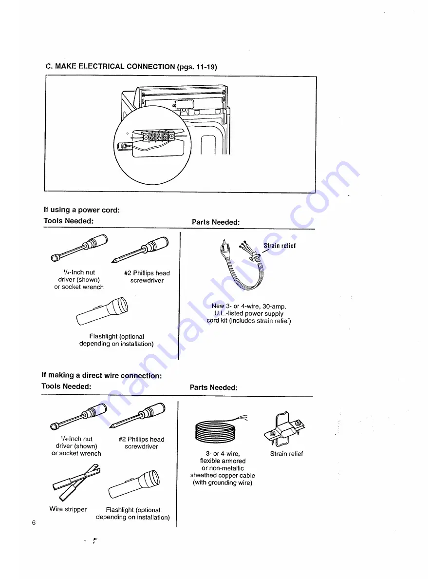 Kenmore 3405602 Owner'S Manual And Installation Instructions Download Page 6