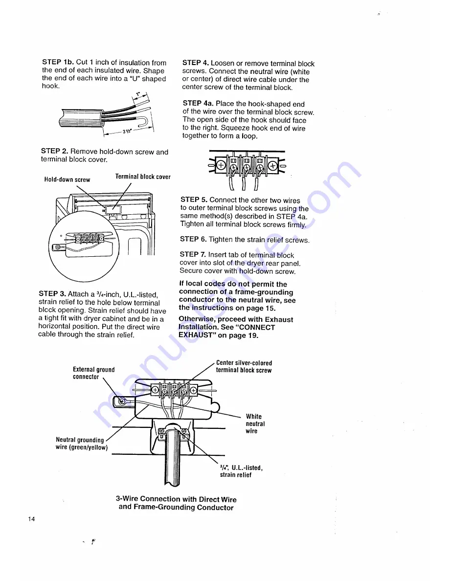 Kenmore 3405602 Owner'S Manual And Installation Instructions Download Page 14