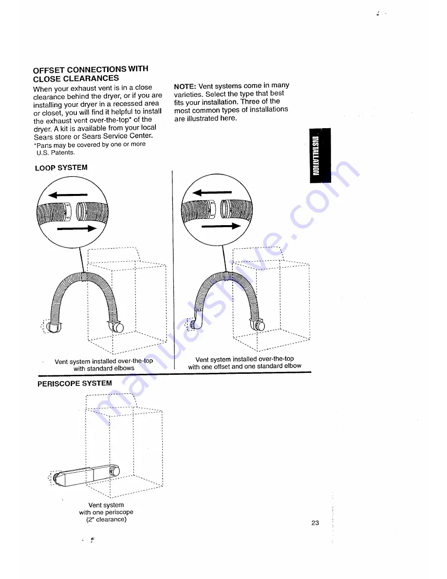 Kenmore 3405602 Owner'S Manual And Installation Instructions Download Page 23