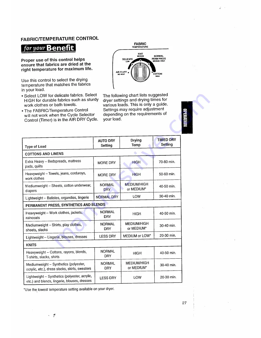 Kenmore 3405602 Owner'S Manual And Installation Instructions Download Page 27