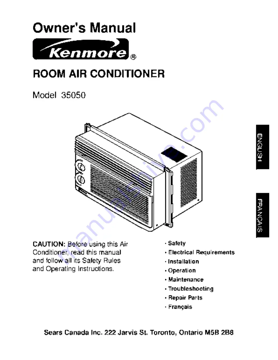 Kenmore 35050 Скачать руководство пользователя страница 1